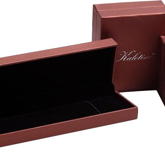 Hamsa Hand Pendant Necklace Sterling Silver Created Fire Opal Adjustable Cable B - Picture 5 of 5